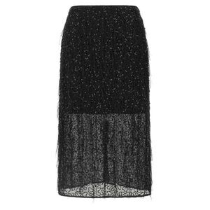 Twinset Black Polyester Midi Women's Skirt